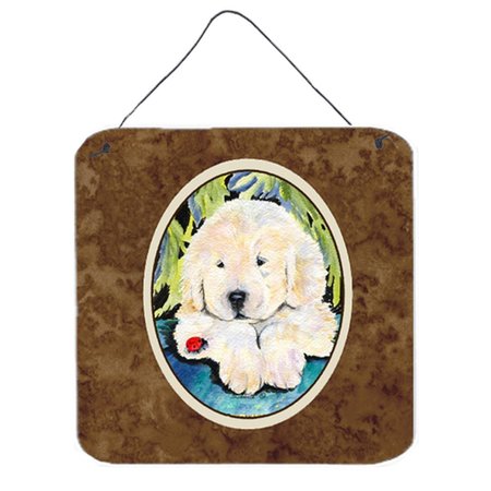 MICASA 6 In. Golden Retriever Aluminium Metal Wall Or Door Hanging Prints MI242095